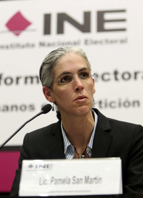 Consejera Electoral del INE Pamela San Martín Ríos y Valles.