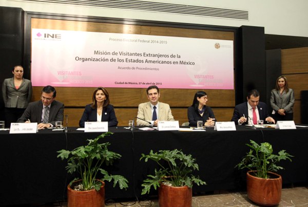 Celebra INE y OEA acuerdo misión internacional de observación electoral