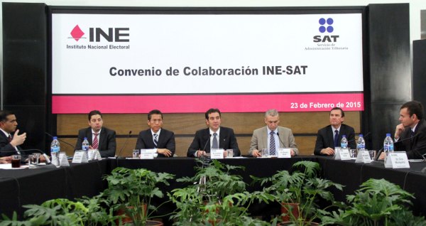 Firma de Convenio entre el INE y el SAT