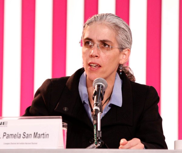 Consejera Electoral Pamela San Martín Ríos y Vallles.