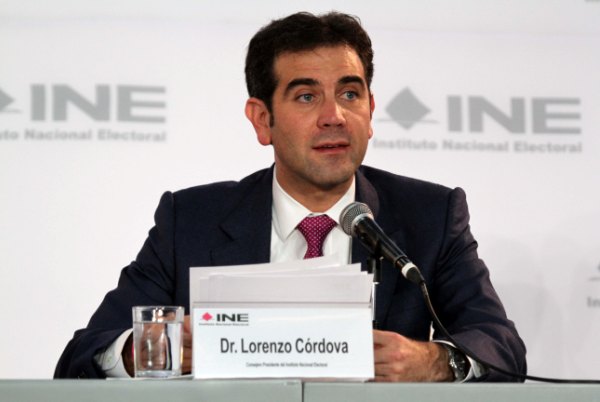 Consejero Presidente del INE Lorenzo Cordova Vianello.