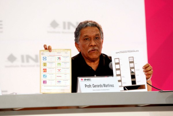 Director de Estadística y Documentación Electoral Gerardo Martínez.
