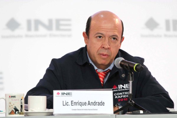 Consejero Electoral Enrique Andrade González.