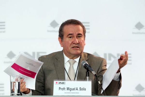 Director Ejecutivo de Organización Electoral Miguel Ángel Solís Rivas.