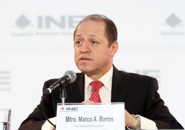 Consejero Electoral Marco Antonio Baños Martínez.