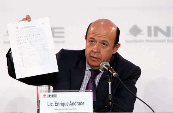 Consejero Electoral Enrique Andrade.