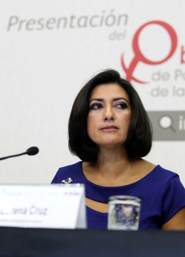Presidenta INMUJERES Lorena Cruz Sánchez.