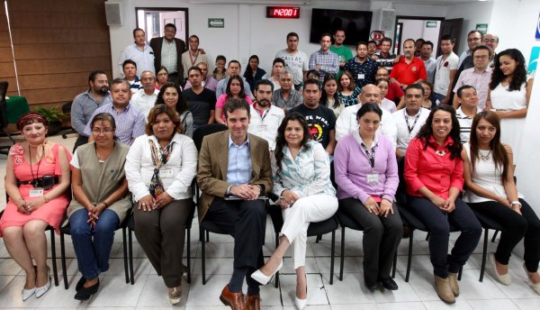 Reunión con el personal administrativo de la Junta Local  Ejecutiva de Querétaro.