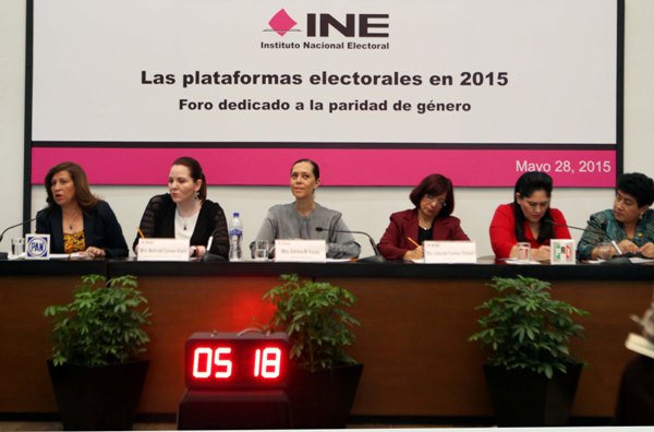 Séptimo foro Las Plataformas Electorales 2015 Paridad de género.