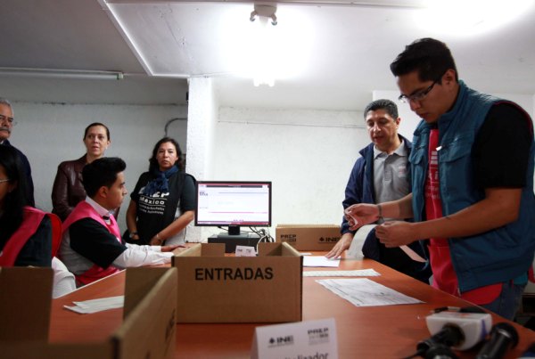 Simulacro Nacional del Programa de Resultados Electorales Preliminares (PREP).