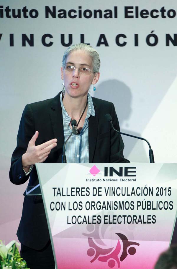 Consejera Electoral Pamela San Martín.