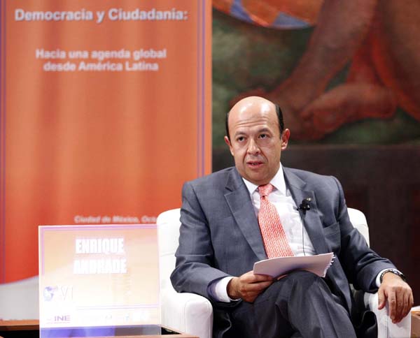 Consejero Electoral del INE Enrique Andrade.