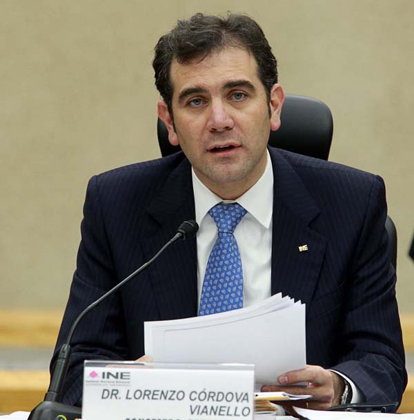 Consejero Presidente Lorenzo Córdova Vianello.