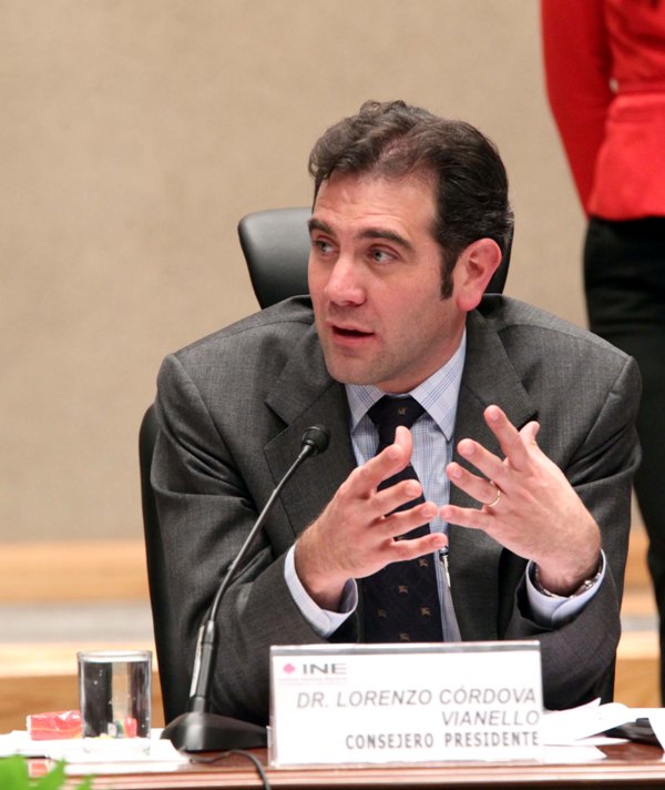 Consejero Presidente del INE Lorenzo Córdova Vianello