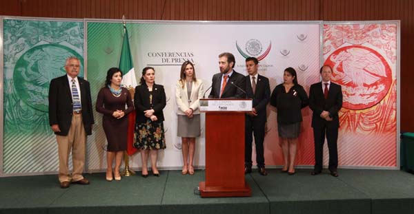 Conferencia de Prensa Consejero Presidente Lorenzo Córdova Vianello y la Comisión de los derechos de los niños Cámara de Diputados.  