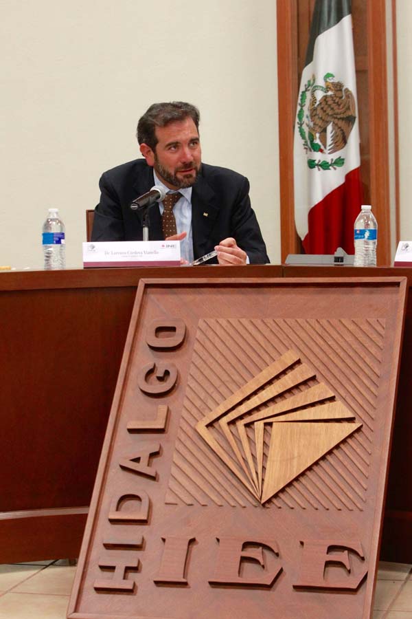 Consejero Presidente del INE Lorenzo Córdova Vianello. 