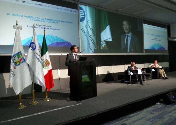 Conferencia Magistral El nuevo modelo de la Democracia Mexicana Balance a dos años .
