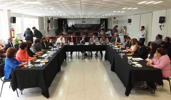 Reunión con el Instituto Electoral del estado de Zacatecas.