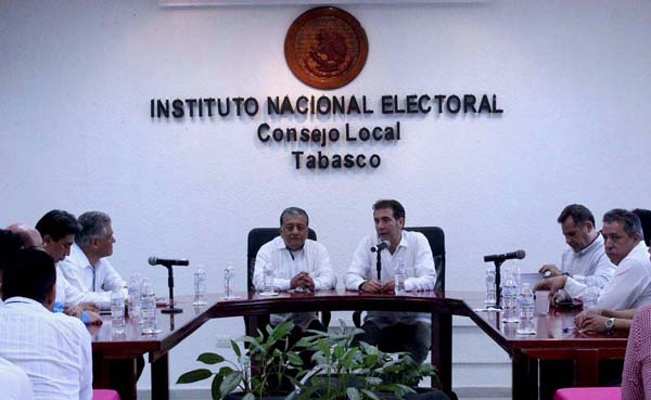 Reunión con el Instituto Electoral de Participación Ciudadana de Tabasco.