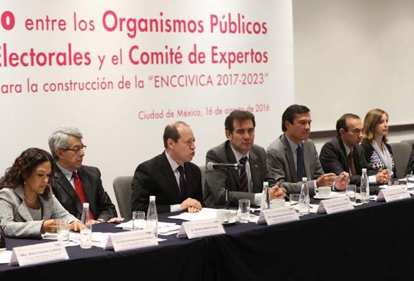 Diálogo entre los Organismos Públicos Locales Electorales y el Comité de Expertos para la construcción de la ENCCIVICA 2017-2023.
