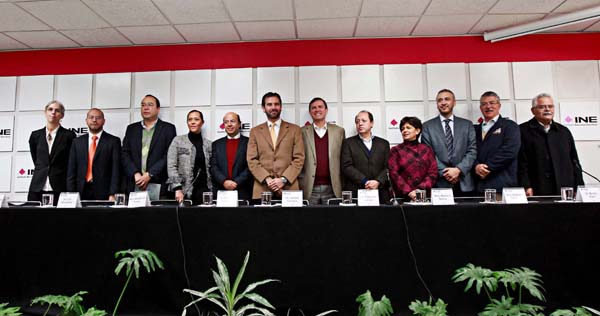 Conferencia de Prensa ofrecida por las Consejeras y los Consejeros del INE con motivo de las elecciones extraordinarias en el Edo. De Colima.