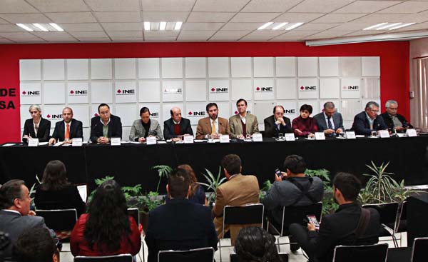 Conferencia de Prensa ofrecida por las Consejeras y los Consejeros del INE con motivo de las elecciones extraordinarias en el Edo. De Colima.