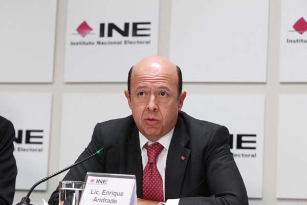 Consejero Electoral Enrique Andrade González.

