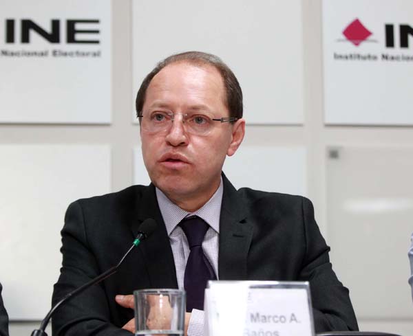 Consejero Electoral Marco Antonio Baños Martínez.



