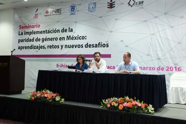 EV201603-03_01-l	“Seminario: La Implementación de la paridad de género en México: Aprendizajes, retos y nuevos desafíos. 
