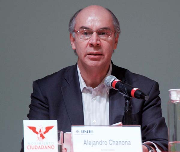 Candidato Movimiento Ciudadano Alejandro Chanona Burguete.
