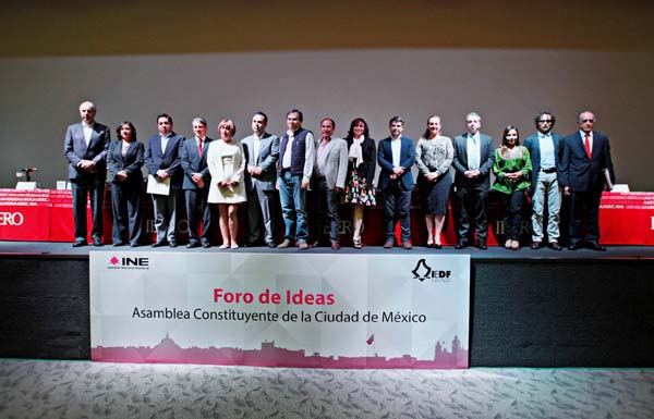 Candidatos Participantes en el Segundo Foro de Ideas a la asamblea Constituyente de la Ciudad de México.