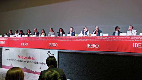 Candidatos Participantes en el Segundo Foro de Ideas a la asamblea Constituyente de la Ciudad de México. 