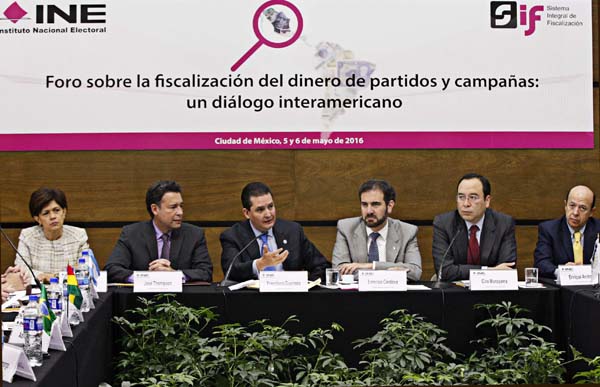 Foro sobre Fiscalización del dinero de partidos y campañas un  diálogo interamericano