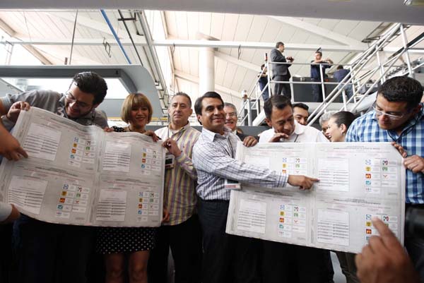Candidatos Independientes en el Inicio de Producción de Boletas Electorales.