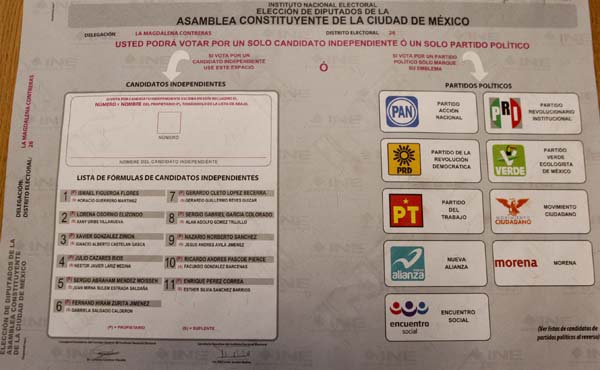  Aspectos Inicio de  Producción de material electoral para la elección de la Asamblea Constituyente de la CDMX. Talleres Gráficos de México.

