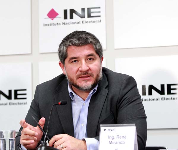  Director Ejecutivo del Registro Federal de Electores René Miranda Jaimes.