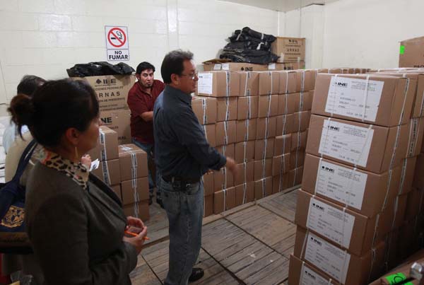 Aspectos del Inicio de la distribución de Boletas para la Elección de la Asamblea Constituyente de la CDMX.