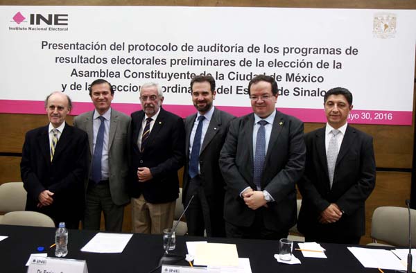 Presentación del Protocolo de Auditoria al PREP de la Elección de la Asamblea Constituyente de la CDMX y de las Elecciones Ordinarias de Sinaloa.