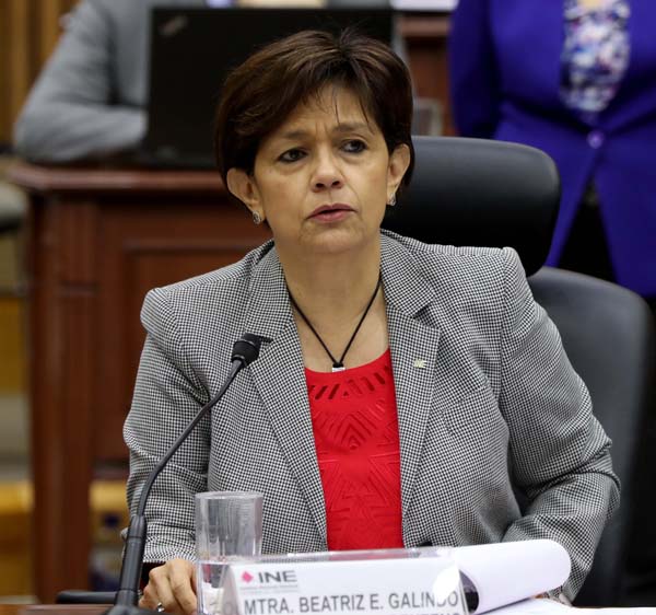 Consejera Electoral Beatriz Galindo Centeno.