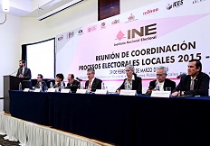  Inaugura INE Reunión de Coordinación con OPLES para Elecciones 2015-2016