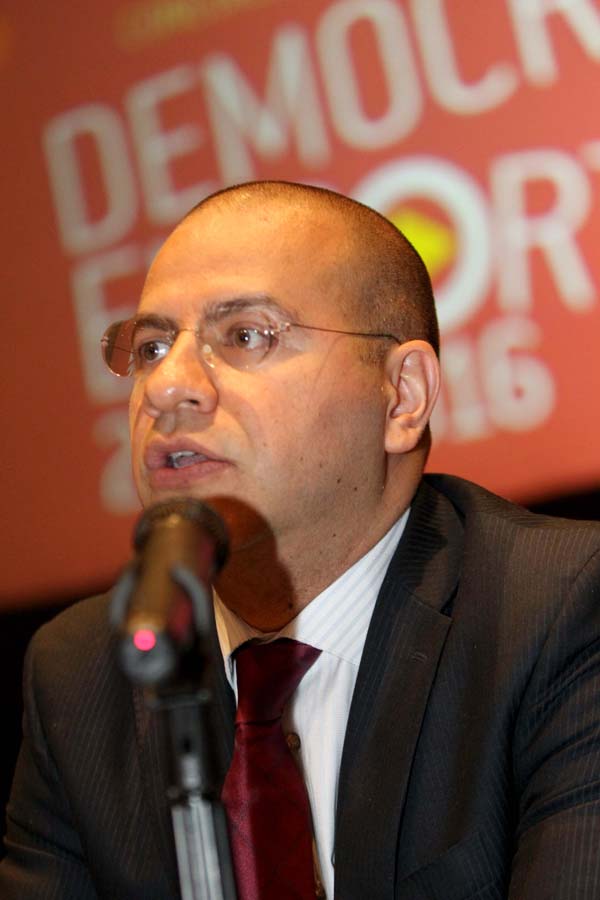 Consejero Electoral del INE Roberto Ruíz Saldaña en la Premiación del Concurso Nacional de Cortometrajes “Democracia en Corto 2015-2016”.