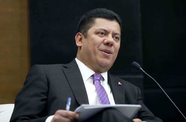 Presidente de la Cámara de Diputados México Javier Bolaños Aguilar.
