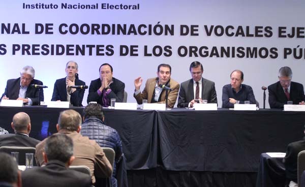Reunión Nacional de Coordinación de Vocales Ejecutivos Locales y Consejeros Presidentes de los Organismos Públicos Locales.