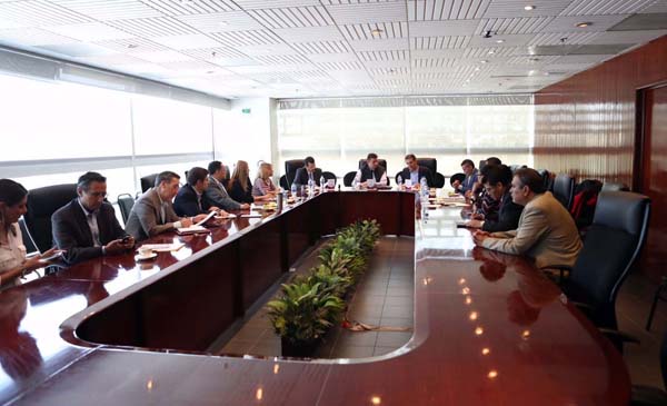 Reunión con Consejeros del Instituto Electoral del Estado de México.