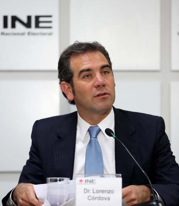 Lorenzo Córdova Vianello Consejero Presidente del INE. 