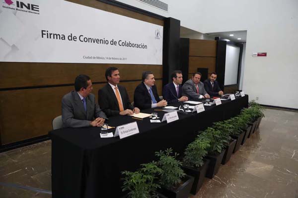 Firma de Convenio de Colaboración INE-CNDH.