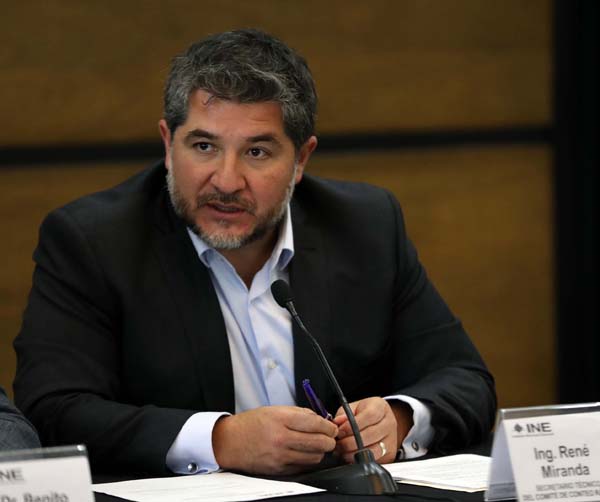 Director Ejecutivo del Registro Federal de Electores René Miranda Jaimes