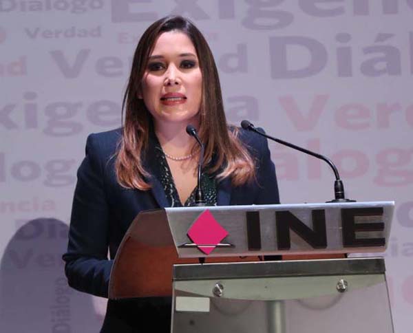 Comisionada Presidenta del Instituto Nacional de Transparencia, Acceso a la Información y Protección de Datos Personales  Ximena Puente de la Mora.