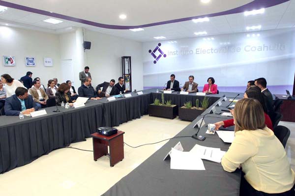 Reunión INE con el Instituto Electoral de Coahuila