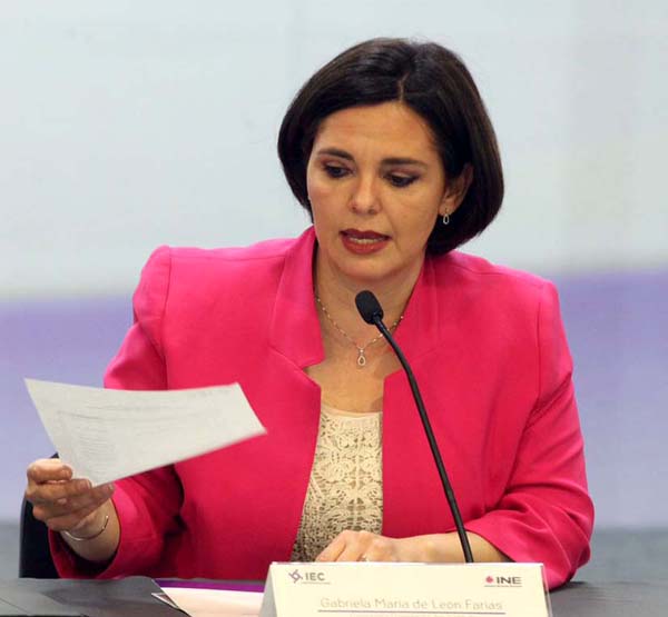 Gabriela María de León Farías, Consejera Presidenta del Instituto Electoral de Coahuila.